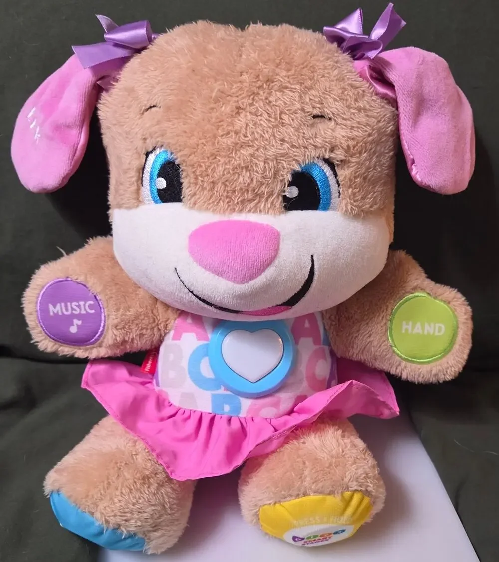 Fisher Price Laugh Learn Smart Stages Sis Plush Puppy Interactive Toy